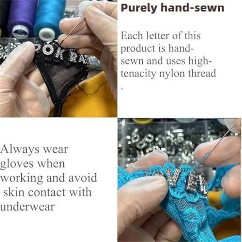 Authentic 2-pack Personalized Thongs With Names, Custom Thongs With Name On It,Surprise Your Loved One Black 5