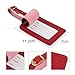Luggage Tags,Personalized Business Card Holder Travel ID Sets with Privacy Cover for Travel Bag Tags- 4 Pack
