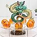 Mysika Acrylic Dragon Ball Set Shenron Action Figure Statue with 7pcs 3.5cm Balls and Stand