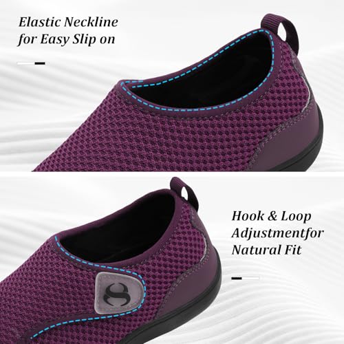 Image of Womens Walking Shoes Comfortable Wide Diabetic Shoes Adjustable Zero Drop Edema Shoe Breathable Neuropathy Nursing Shoes Casual Wide Width Sneakers