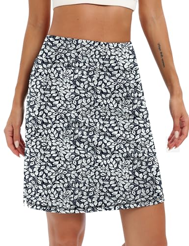 Image of LouKeith 19 inch Knee Length Skorts Skirts for Women Tennis Skirts Athletic Golf Skorts Casual Workout Skirt with Shorts Pockets