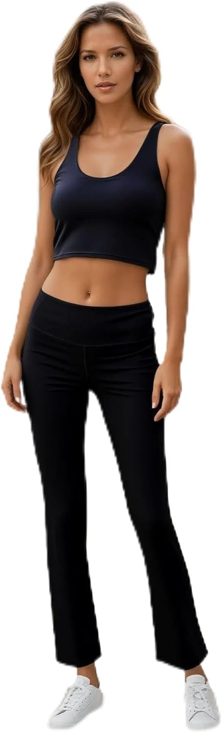 Women’s Sports Longline Crop Tank Top for Yoga & Workout with Support and Comfort