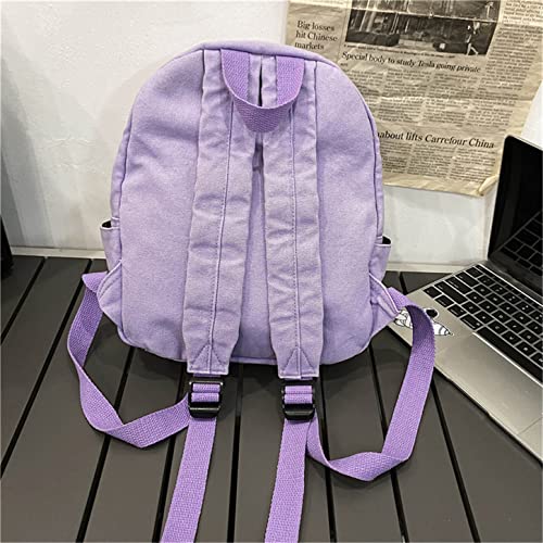 Image of MaxxCloud Vintage Denim Laptop Backpack Casual Canvas Daypack Handbag Purse Lightweight Rucksack Shoulder Bag