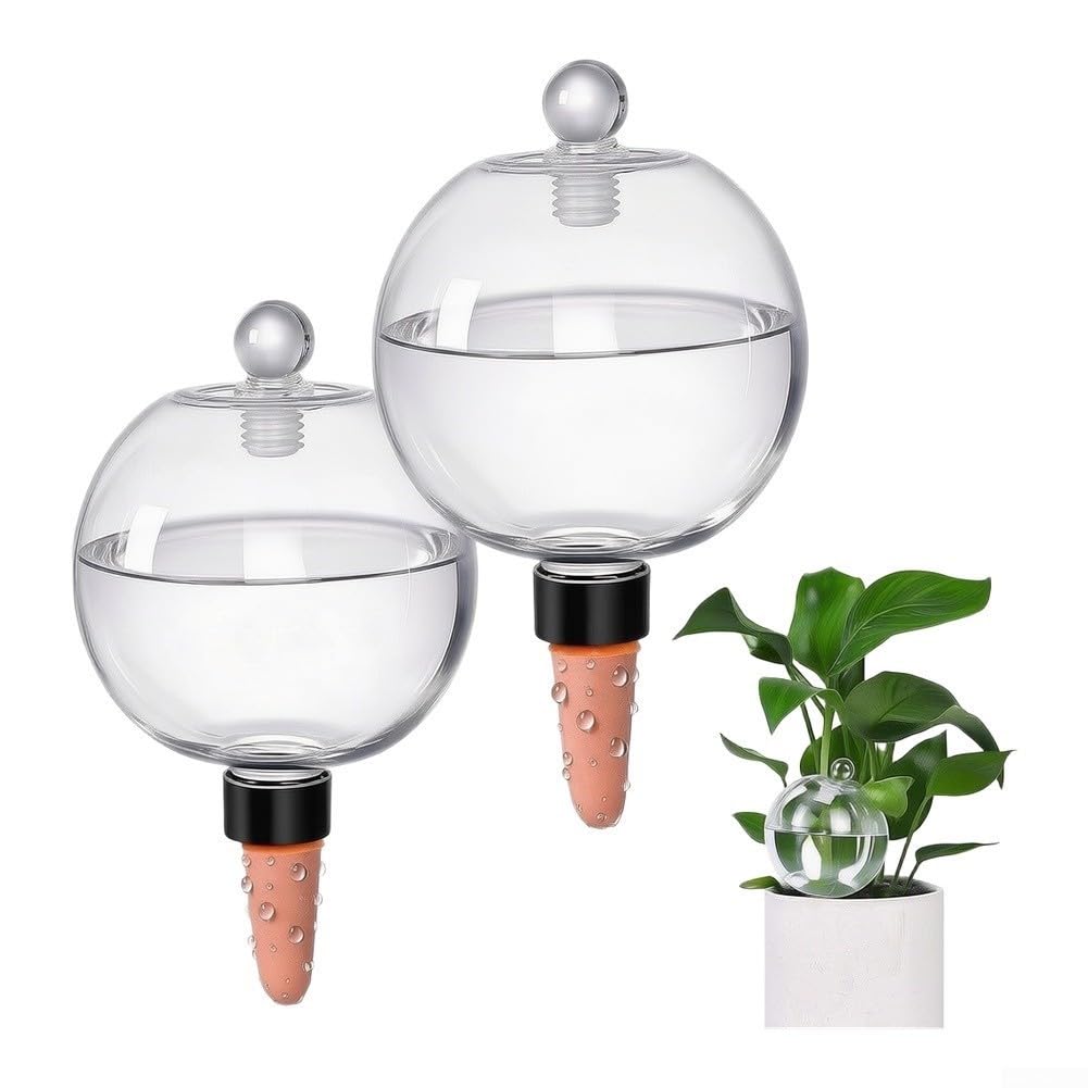 4er Set Bewässerungskugeln 26oz Terrakotta Spitzen für Innen Außen