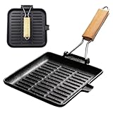 Design astucieux avec ouverture d'égouttement : le égouttoir intégré évacue l'excès de graisse en toute sécurité, de sorte que vos aliments absorbent moins d'huile et n'éclaboussent pas, pour une expérience de cuisson plus saine et propre.