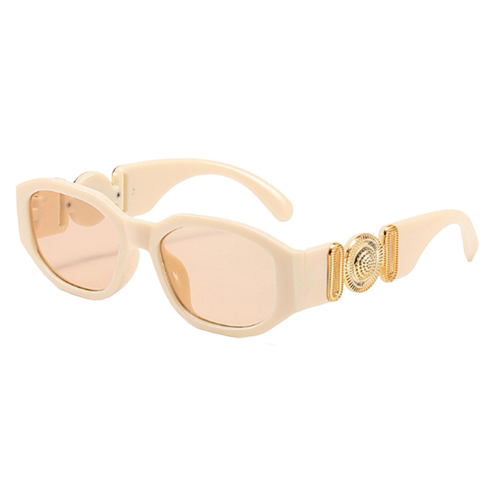 NOGRAX Męskie okulary przeciwsłoneczne, nieregularne, kwadratowe, w stylu vintage, modne, małe oprawki