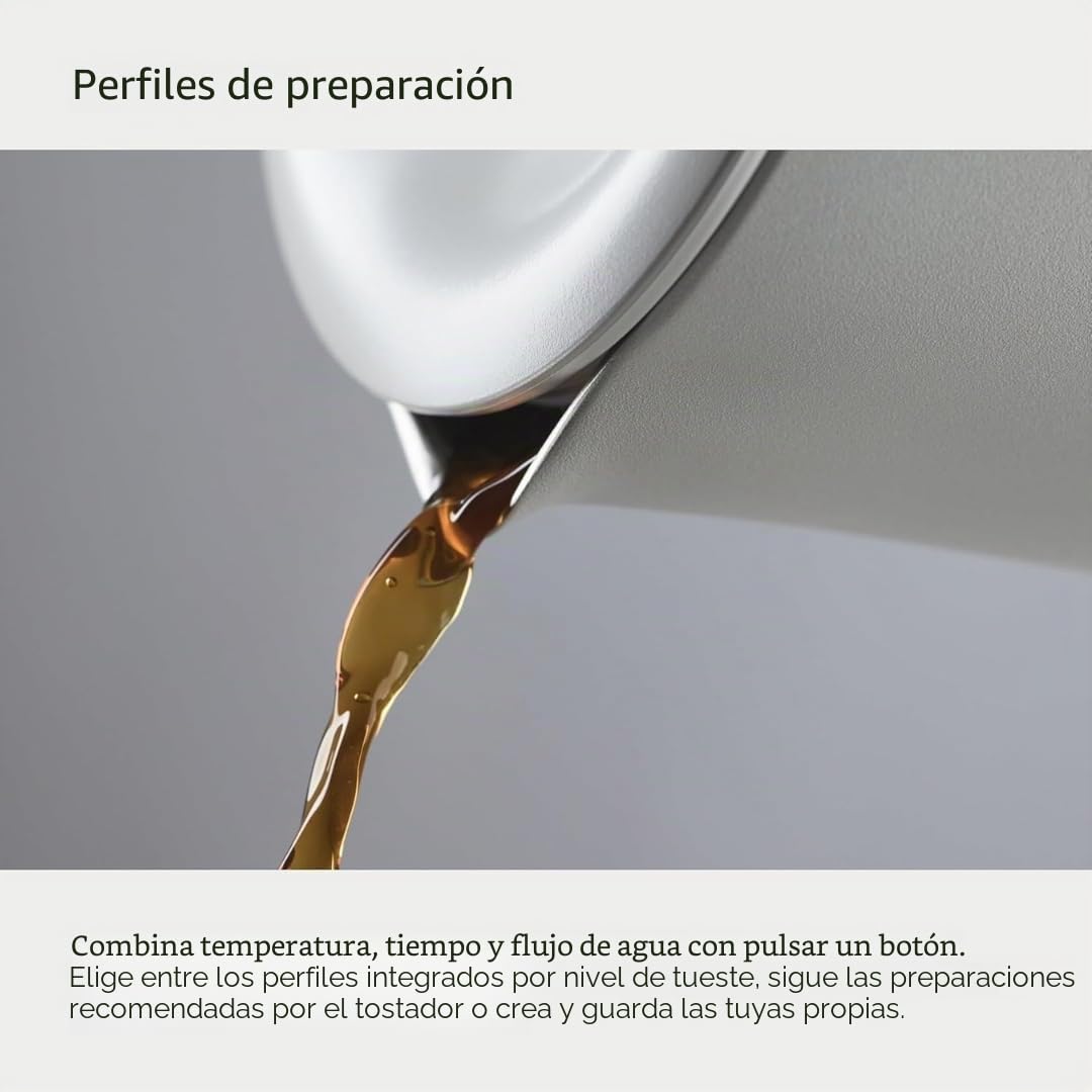 Fellow Cafetera de precisión Aiden - Jarra tipo termo para 10 tazas, ayuda para la elaboración integrada, programación, depósito de agua extraíble, blanco mate