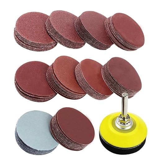 200 Pcs 2 Inch Sanding Discs Pad Kit Includes 80-3000 Grit Sandpapers, Hook and Loop Sand Paper for Sanding, Polishing and Finishing Various Materials