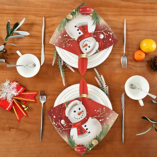 Servilletas de tela Navidad multicolor pack 6 miniatura 5