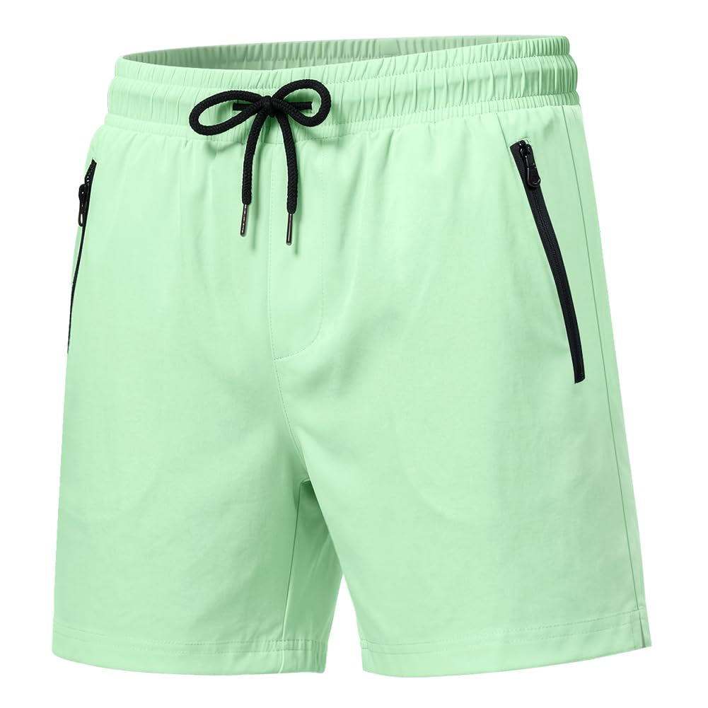 Bañador Hombre Secado Rápido, Bañadores de Natación Pantalones Cortos, de Baño Shorts de Playa Traje, con Forro de Malla y Cordón para Vacaciones, Deportivos