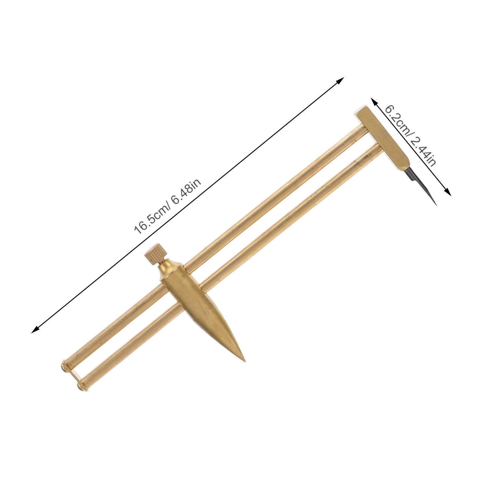 Compas de Potier en Laiton Étui PP – Outil de Mesure Précis pour Modelage et Sculpture D’Argile – Jauge de Tournage Multifonction pour Céramique et Loisirs Créatifs