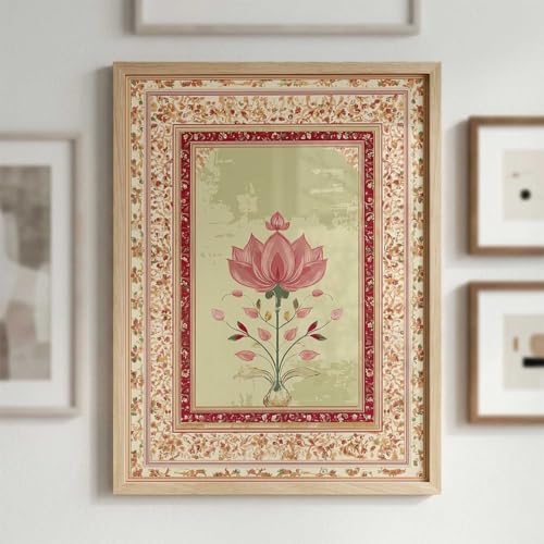 Image of kotart Madhubani Art Wall Painting Traditional Home Decoration With Frame For Living Room Bed Room Hotel Wall Decor Digital Reprint (19x25 inch)