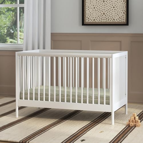 Davinci Birdie 3-in-1 Convertible Crib, GREENGUARD Certified, White - image 3