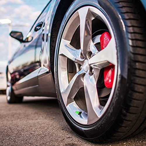 Tallew 20 Pcs Glow In The Dark Tire Valve Caps Fluorescent Stem Car Universal Air Cap Auto Covers Cars Motorcycles Suv Trucks Bikes Accessories, 5 Colors, Yellow,Blue,Green,Red,Pink #TOP4