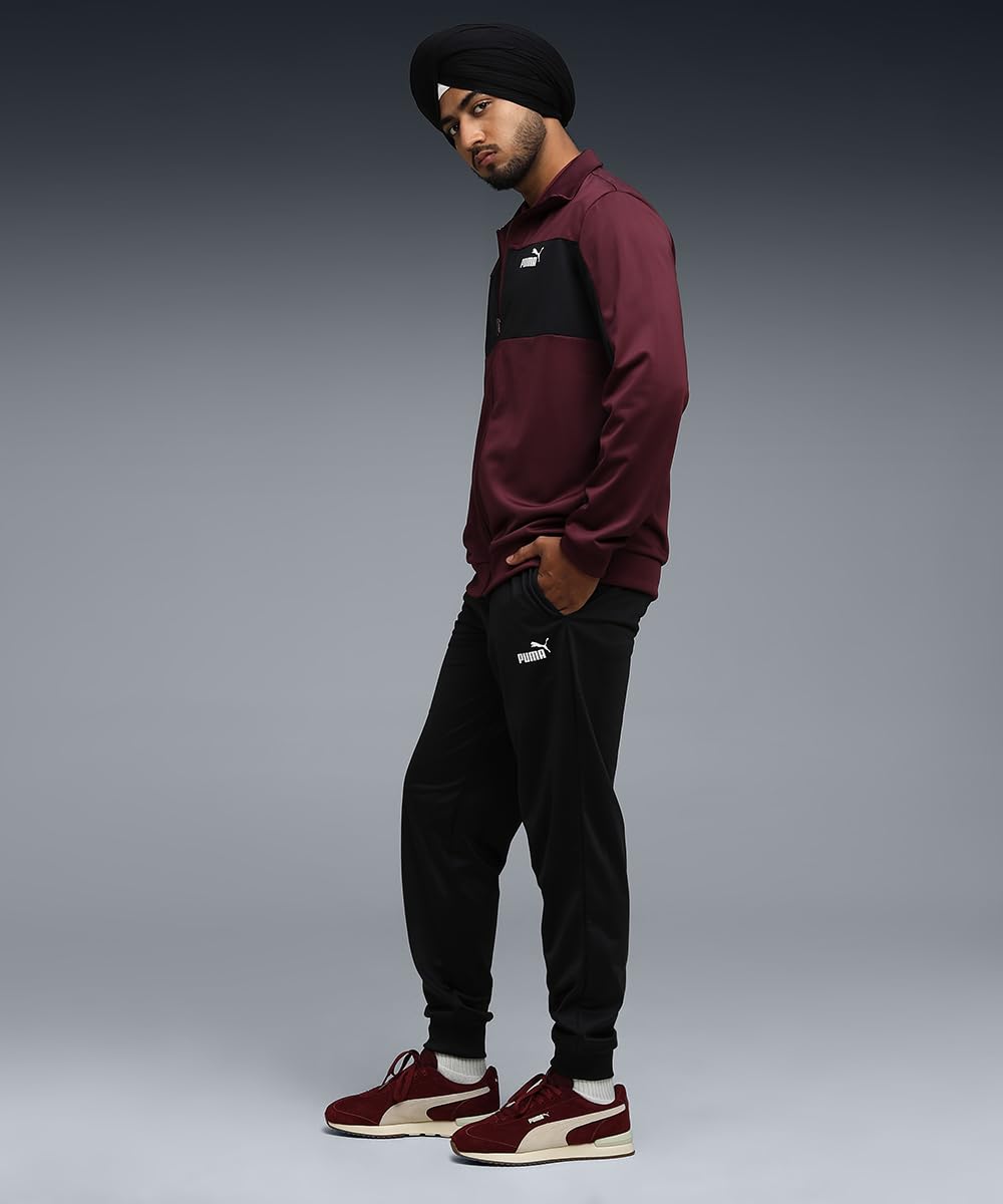 PUMA Chándal de hombre Acetata Poly Colourblock Burdeos Código 687304-96
