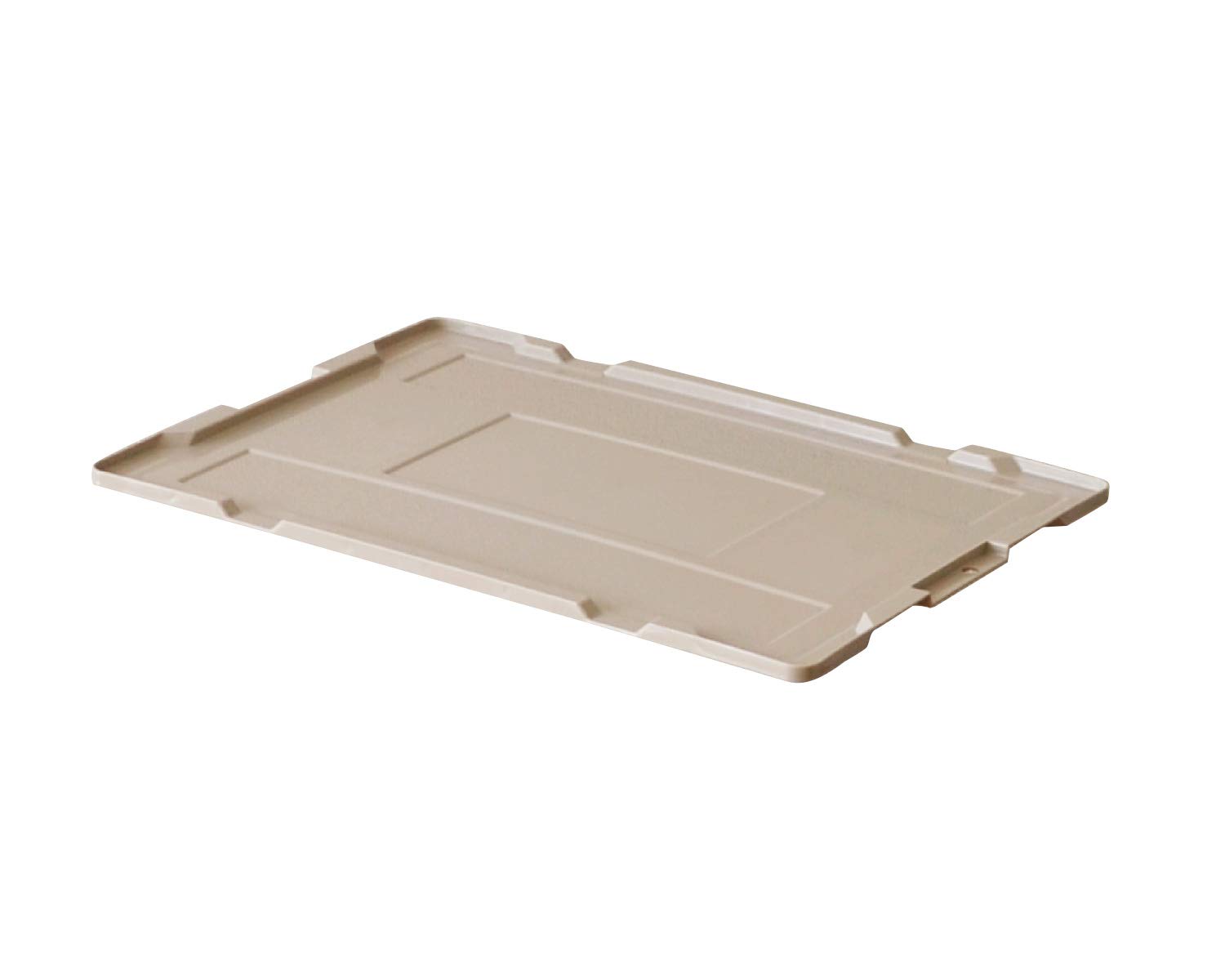 Gifu Plastic Industry Foldable Container Lid CB Container 50 Series Special Lid NR50 IC Lid Beige Made in Japan for Carts, Factories, Warehouses, Commercial Use ACBF519