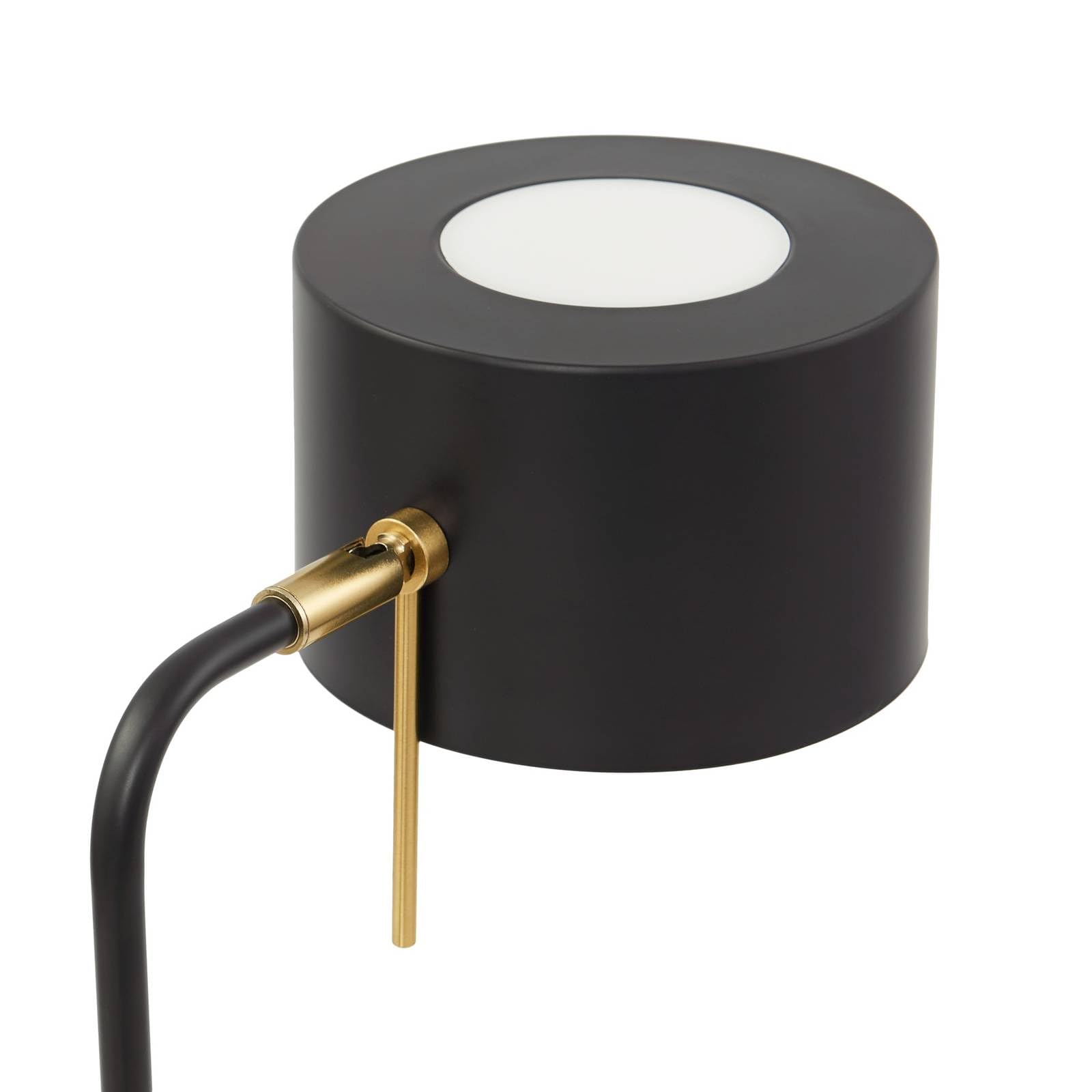 Lindby Lampa stojąca Kaida (nowoczesna) w kolorze czarnym z metalu (1 lampa, E27) - lampa stojąca, salon