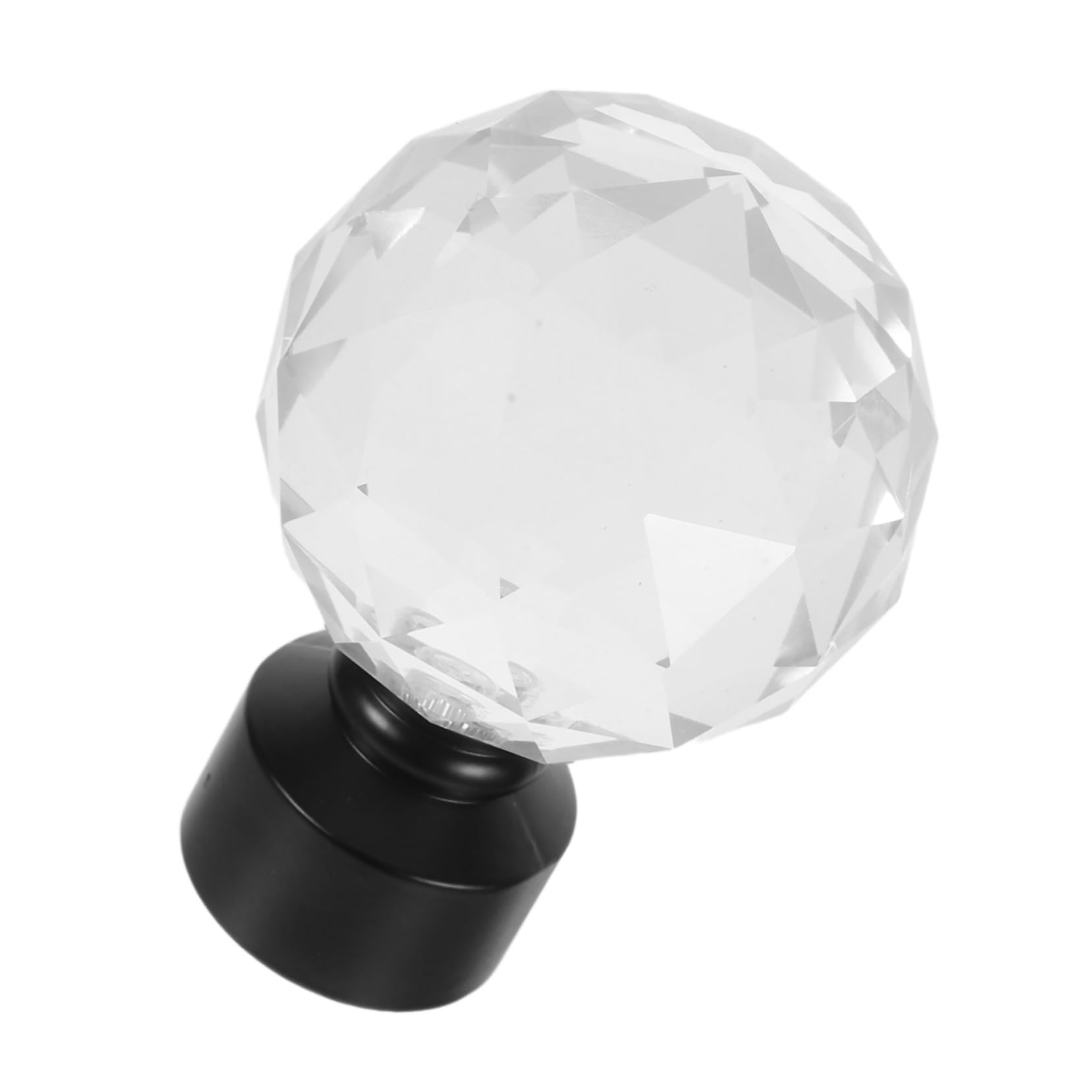 Embout de Tringle à Rideaux Boule en Fer Noir Style Rétro