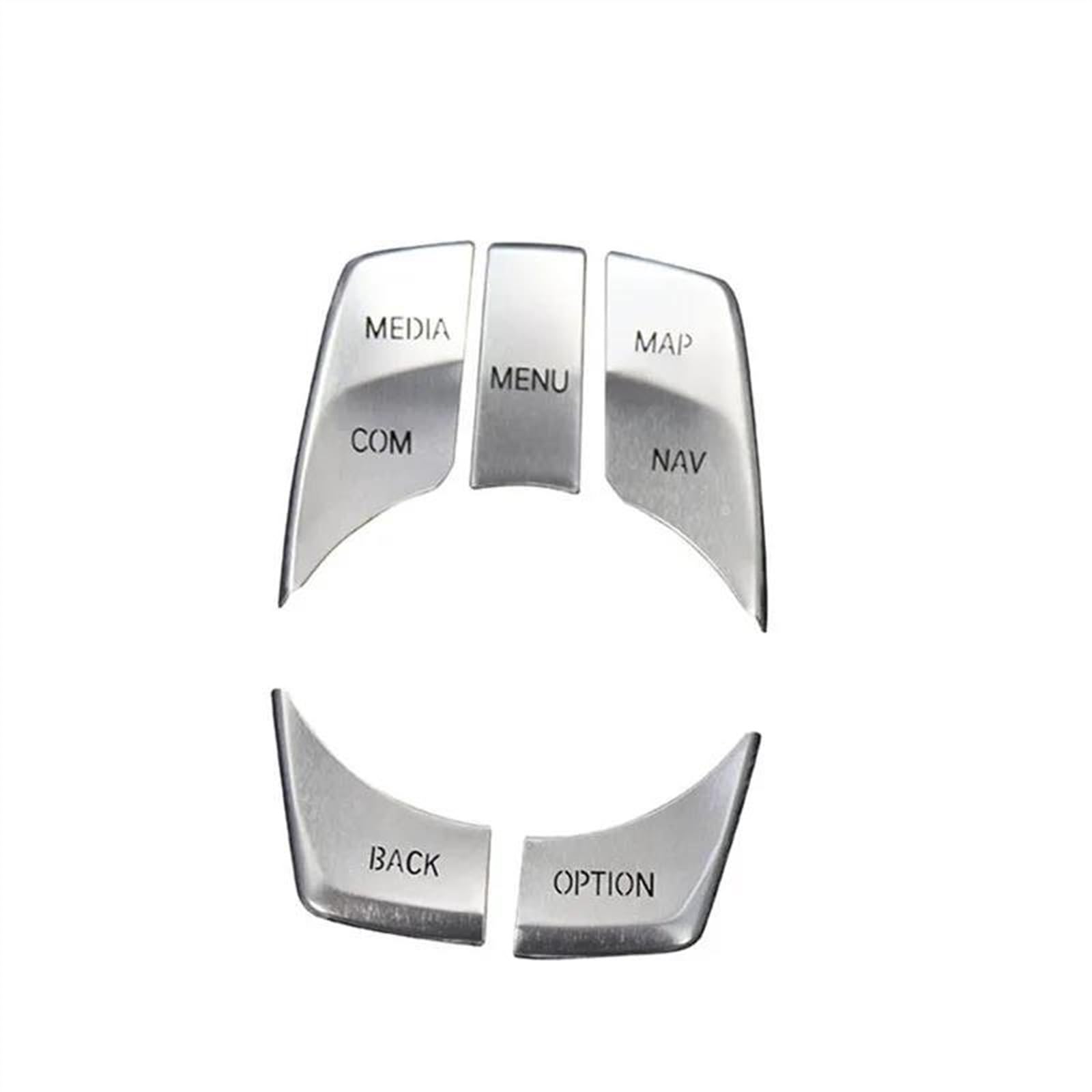 Qibbei Onecolor Car Interior Accessories Sticker Multimedia Knob Menu Button Switch Cover Decal For X1 F48 X2 F39 2020-2022 Stickers(Onecolor)