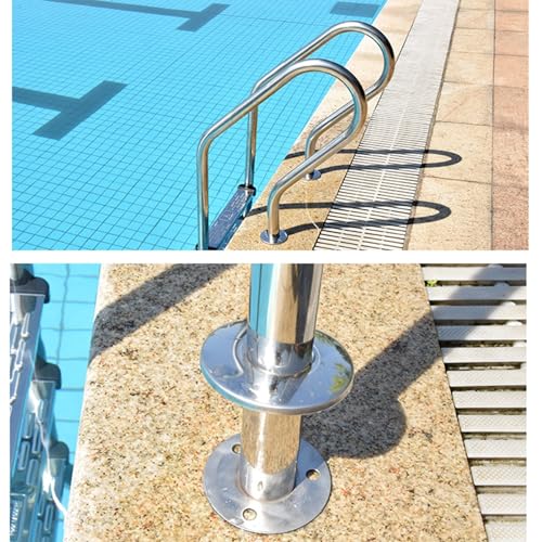 Escalera para piscina de acero inoxidable 3 escalones miniatura 6