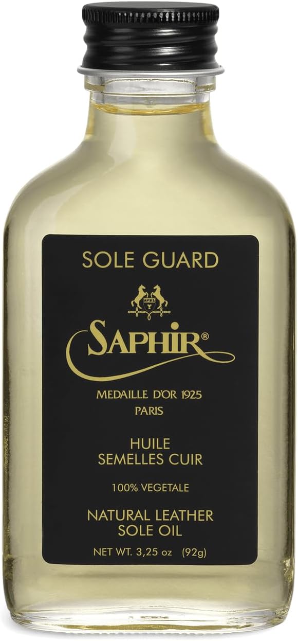 Saphir Medaille d'Or Sole Guard – Conditioner & Protector Oil for Leather Shoes