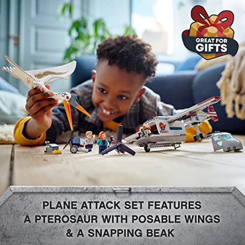 Image of LEGO Jurassic World Quetzalcoatlus Plane Ambush 76947 Building Kit (306 Pieces)