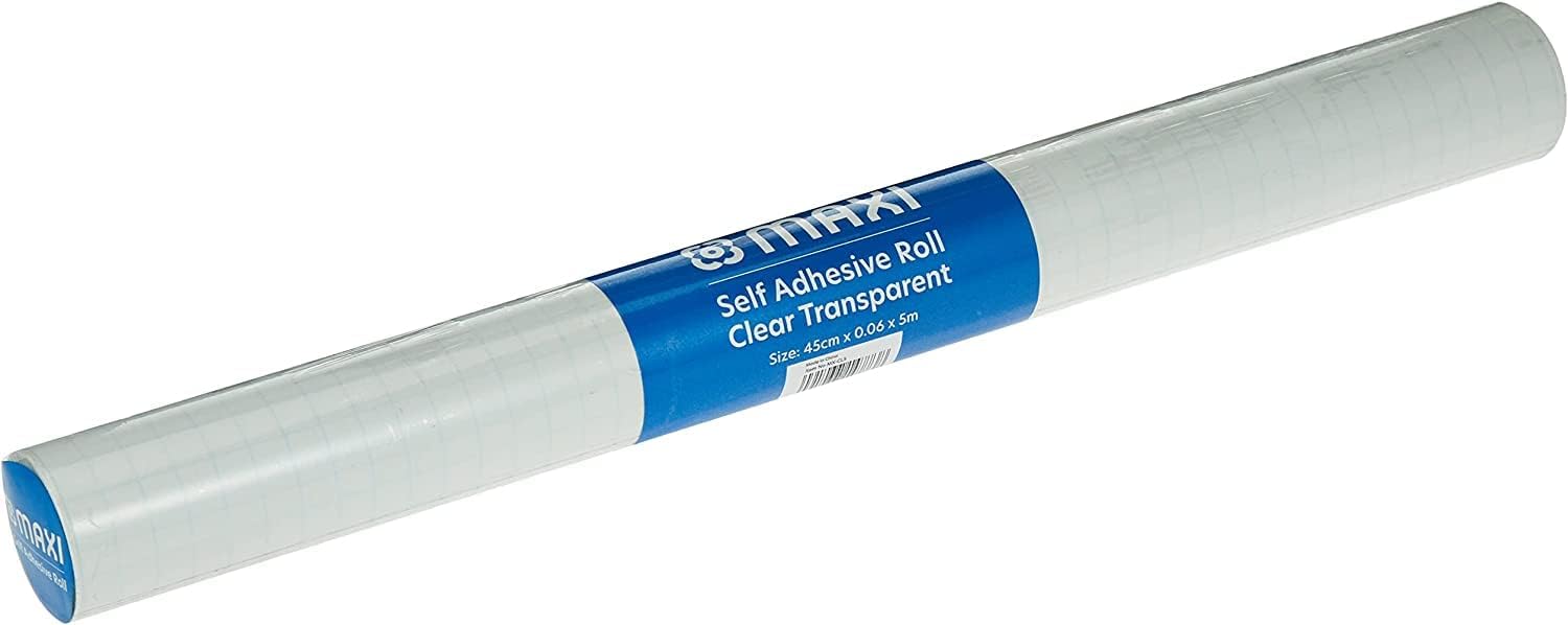 CLEAR SELF ADHESIVE ROLL 5MX45CM
