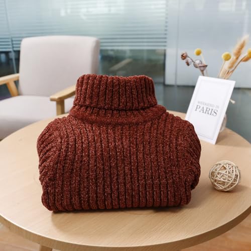 Image of Baby Boys Turtleneck Knit Sweaters Toddler Girls High Collar Pullover Sweater Size 1-8T