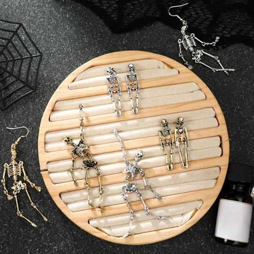 Nosiny 6 Pairs Halloween Skeleton Earrings Skull Dangle Earrings for Women Spooky Punk Gothic for Halloween Party Cosplay Jewelry Accessories Gifts3