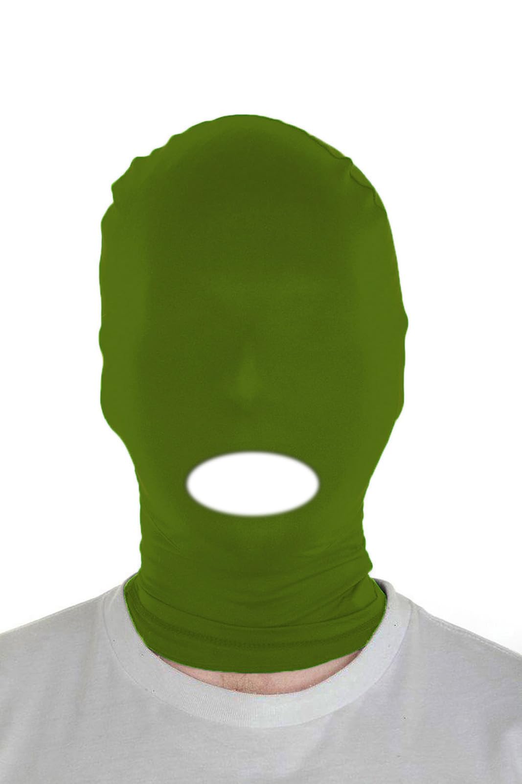 - Sheface Men's and Women's Spandex Open Mouth Hood Mask for Halloween Cosplay Costume