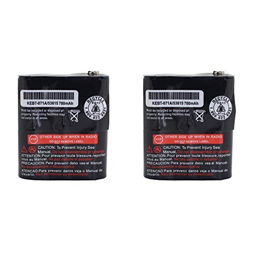 Karier 2Pcs 3.6V 700Mah Replacement Two-Way Radio Battery For Motorola Talkabout Radio Mr350 Mj270 Em1000 Mc220 T5000 Fv500 Fv800 T5950 T6000 M53615 Kebt-071-A Kebt-071-B Kebt-071-C Kebt-071-D #TOP3