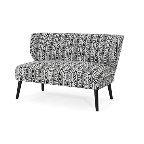 Gdfstudio Christopher Knight Home Dumont Modern Farmhouse Fabric Settee, Print #TOP3