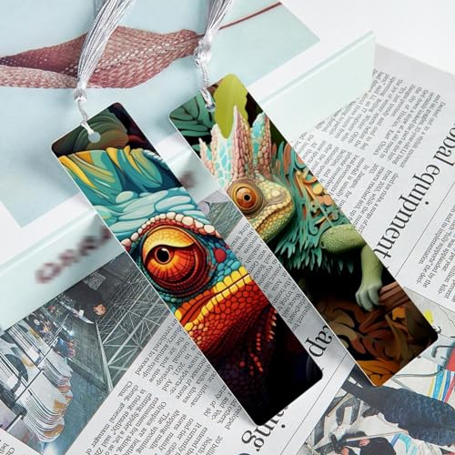 Marque-pages caméléon anti-cornes pour préserver l'état de vos romans