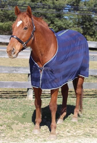 Image of TUFFRIDER Horse Scrim Sheet, Navy, 69-in