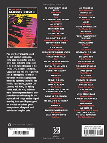 The Giant Classic Rock Piano Sheet Music Collection: Piano/Vocal/Guitar (The Giant Book Of Sheet Music) #TOP1
