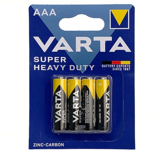 Varta Superlife - Pilas de zinc para mandos a distancia, linternas y dispositivos de bajo consumo - Fiables y económicas (Ministilo AAA R03, 1 paquete)