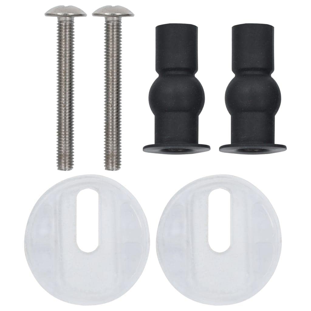 Set di 2 sedili WC sedile WC bagno casa interno bagno MDF coperchio chiusura morbida bambù 02_0002962