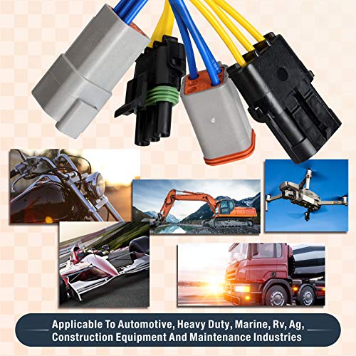 Icrimp Closed Barrel Crimper, Stamped Contacts Crimper And Weather Pack Terminal Crimper Tool Kit W/Extraction Tools-12Pcs Included #TOP5