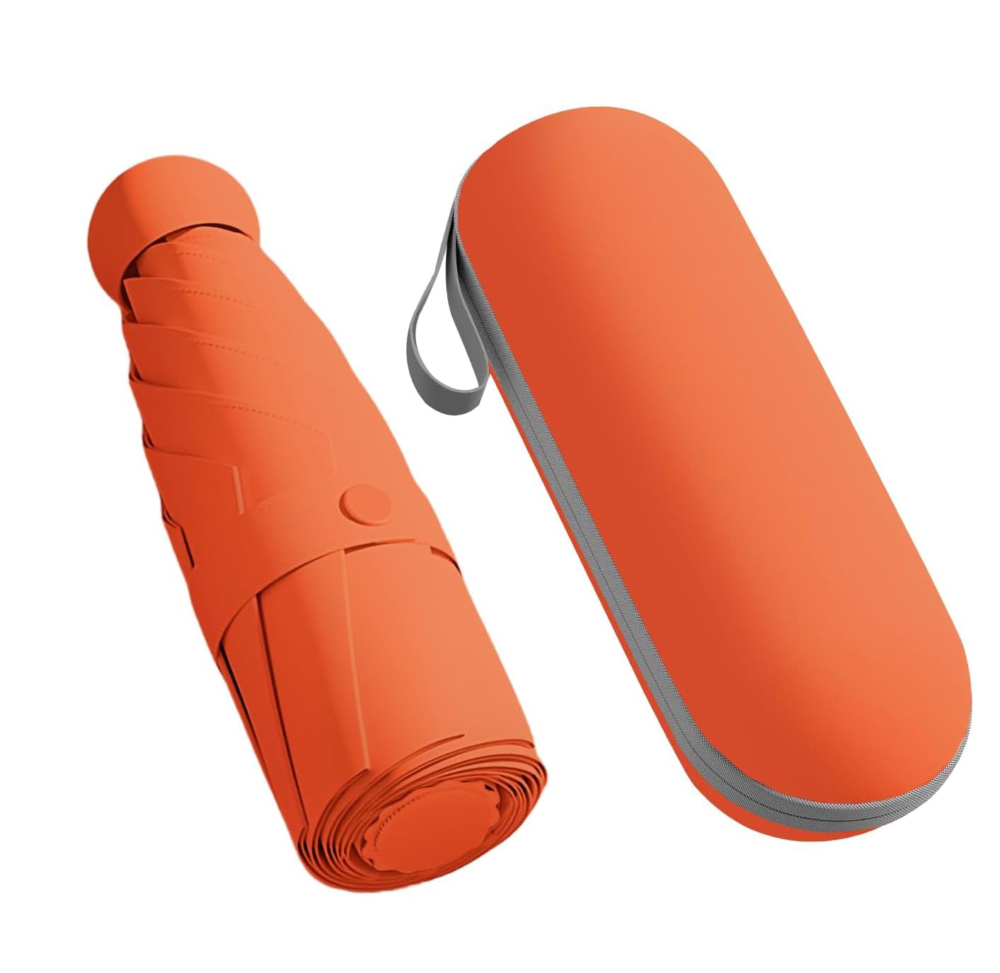 Mini Umbrella with Case for Men & Women (Manual Open) Compact Travelling Umbrella, Polyester & UV Protection Fabric for Summer/Anti-Slip Handle- Use in Rain Powerful Portable-image-39