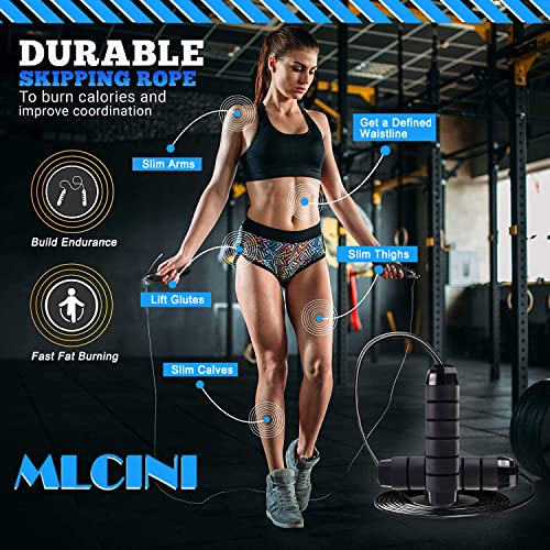 Mlcini Agility Ladder 1 Agility Training Equipment 1 Resistance Parachute 4 Adjustable Hurdles 12 Disc Cones 1 Jump Rope 3 Resistance Band 1 Yoga Band Agility Speed Training Equipment For Youth&Adults #TOP5