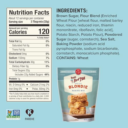 Image of Bob's Red Mill Brown Sugar Blondie Baking Mix, 14oz (4 Pack)