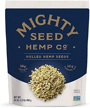 Mighty Seed Hemp Hulled Seeds, 24 Ounce