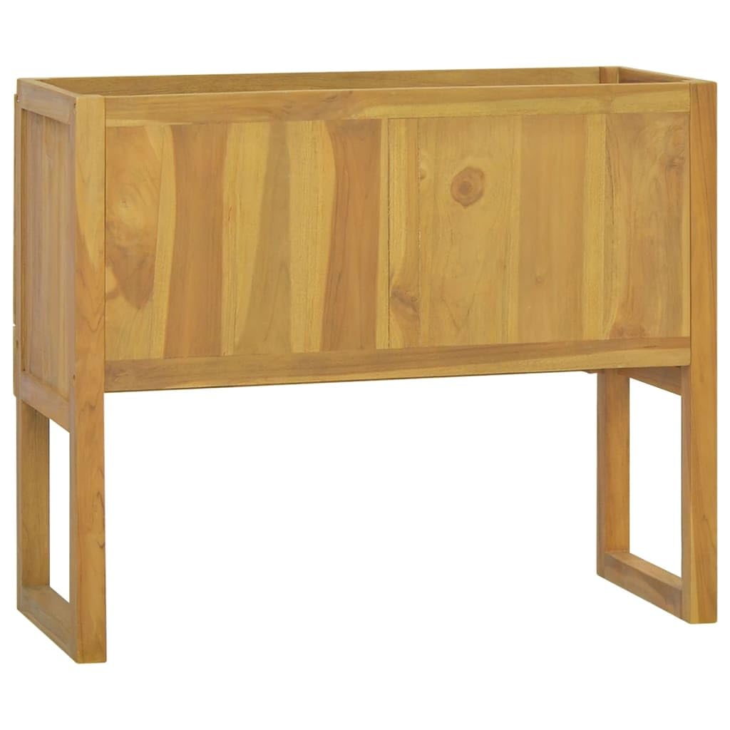 vidaXL Mobile da Bagno 90x45x75 cm in Legno Massello di Teak