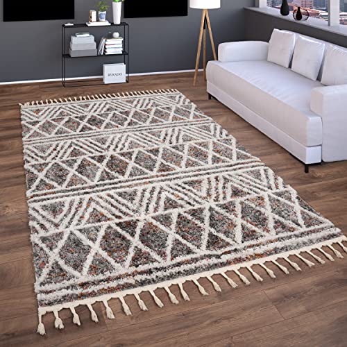 Alfombra Salon De Habitacion Pelo Largo Suave Moderna Motivo Boho Chic Nordica Dibujo Geometrico Con Flecos, Tamaño:60x100 Cm, Color:Multicolor 3 Alfombra Salon De Habitacion Pelo Largo Suave Moderna Motivo Boho Chic Nordica Dibujo Geometrico Con Flecos, Tamaño:60x100 Cm, Color:Multicolor 3