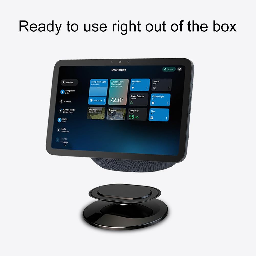 Soporte ajustable para mejorar el ángulo de visión. Accesorios para el hogar inteligente compatibles con modelos Android y iPhone (negro)