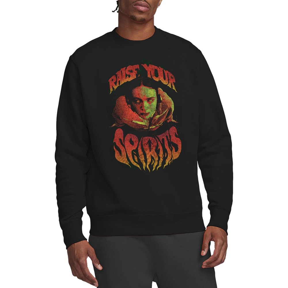 Stranger Things Raise Your Spirits Unisex Sweatshirt, Black, Large