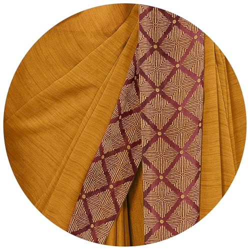Image of MIRCHI FASHION Women Saree Ethnic Motif Print Chiffon | Breathable Lightweight Plain Weave Sari for Office and Daily Use (Available in 20 Designs)