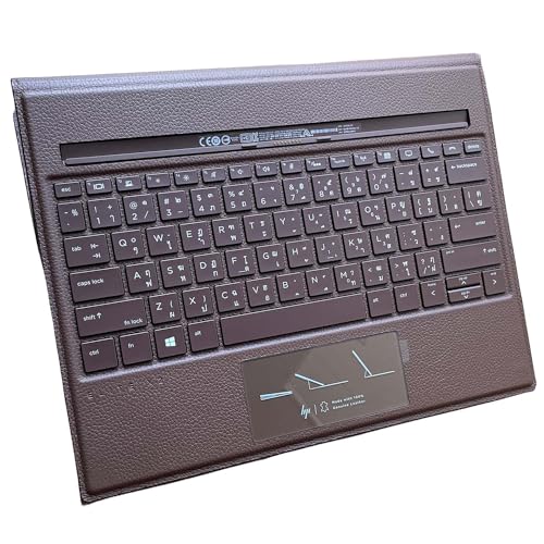 YIJIATech® for HP Elite X2 G4 Folio Keyboard HQ-TRE,71025 BOEBLINGEN,Germany RMN,HSN-C01K L67435-051 5ZP6ZAVABF (Brown for HP Elite X2 G4 Folio Keyboard TI)