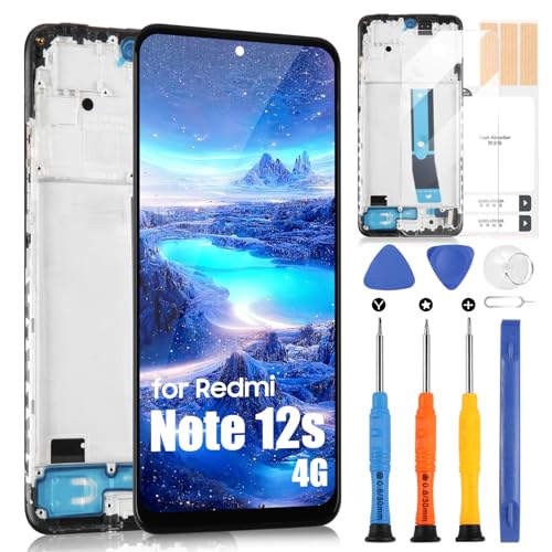 Écran LCD tactile net pour Redmi Note 12s 4G avec kit de réparation
