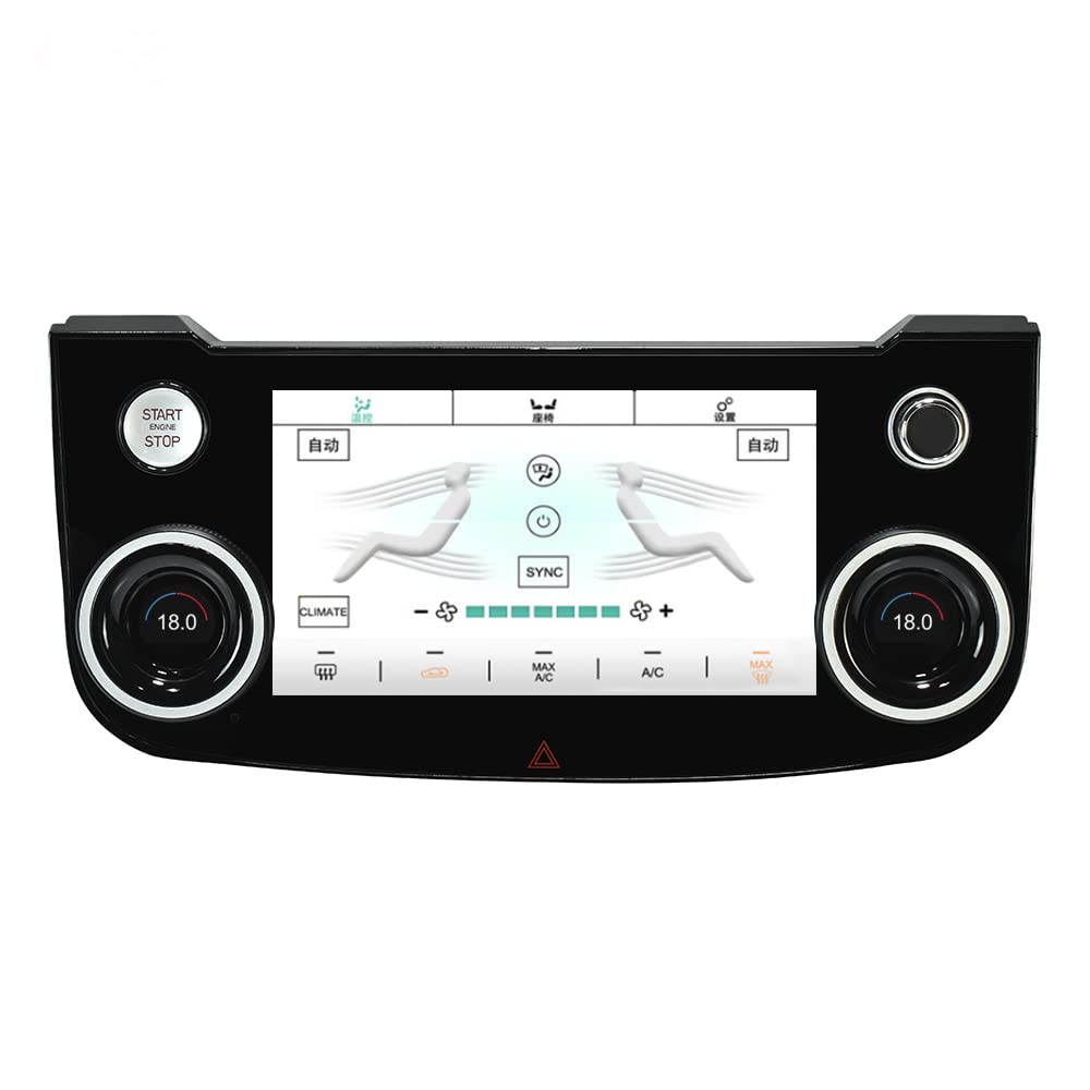 Car Climate Control Replacement for 2015 2016 2017 2018 2019 Jaguar XE XEL XF XFL F-PACE HVAC air Conditioning Screen AC Panel Touch Screen Board (XE Climate Control)